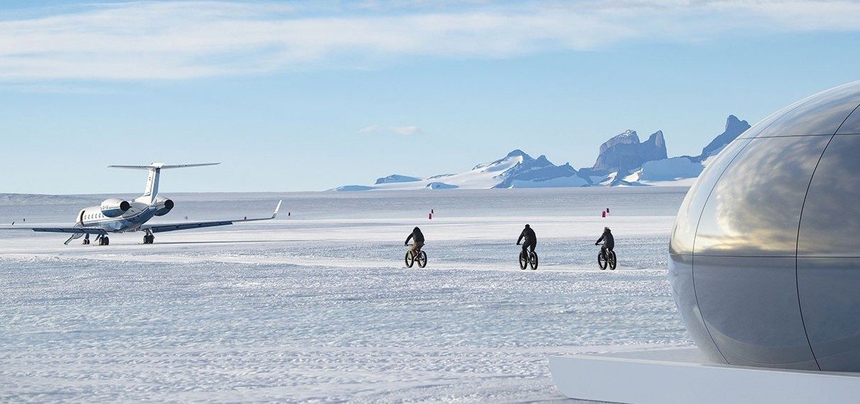 White Desert’s Echo camp on Queen Maud Land, Antarctica