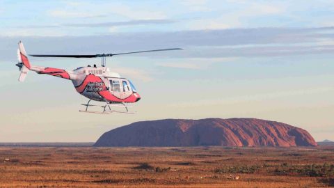 Helicopter tour over Uluru