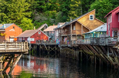 Creek street in Ketchikan, Alaska