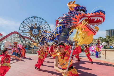 Lunar New Year celebrations, Disneyland, Los Angeles