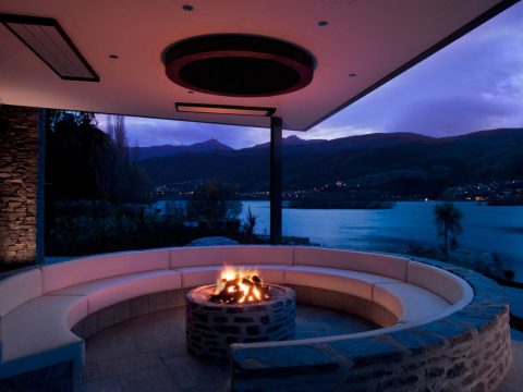 Hilton Queenstown fire pit