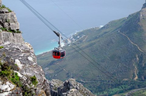 Cable car in Cape Town, South Africa