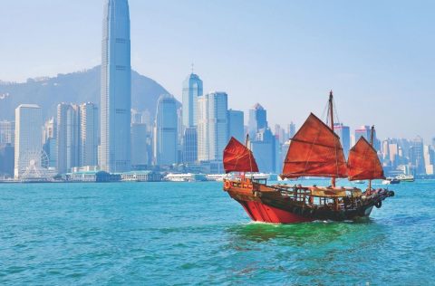 Hong Kong City Skyline