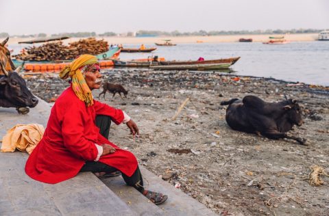 A man in Varanasi