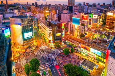 Shibuya Crossing in Tokyo