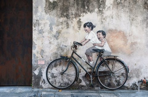 Street art in George Town, Penang, Malaysia