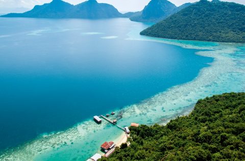 Bohey Dulang Island in Malaysia