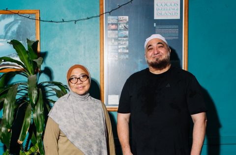 Alimah Bilda and Mohammad Zarqa at Island Dreams Cafe in Lakemba