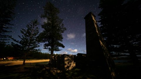 Emily Bay Lagoon at night, Norfolk Island