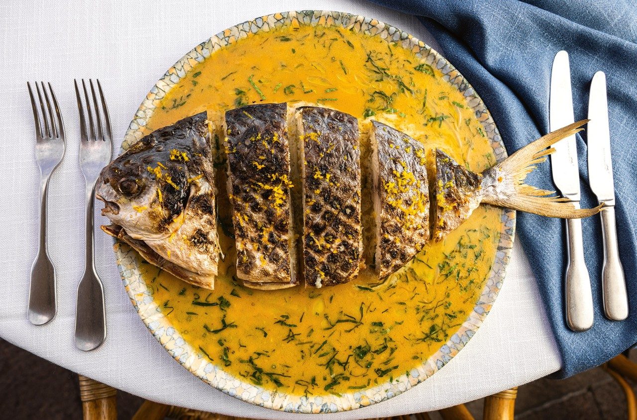 Golden pompano meunière from Tillerman, Brisbane