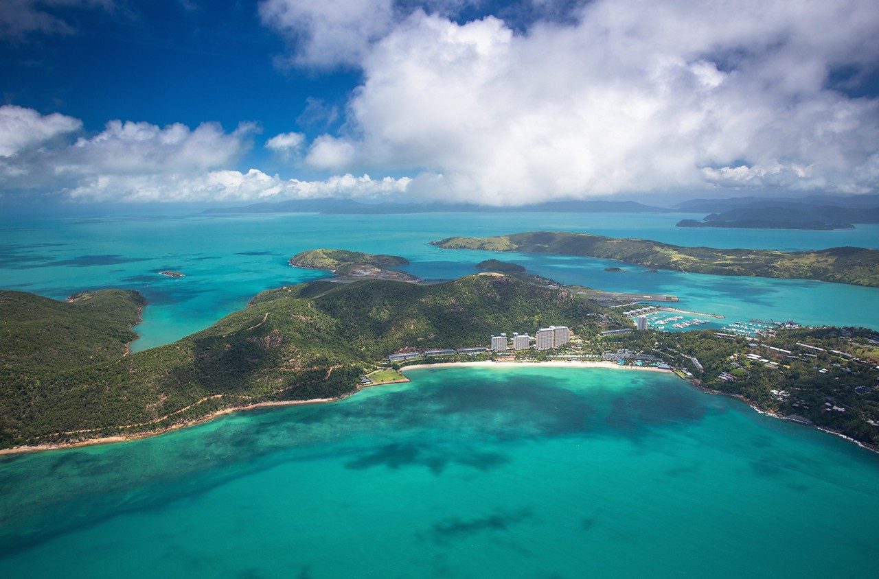 Hamilton island aerial