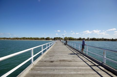 Urangan Pier in Hervey Bay on the Fraser Coast