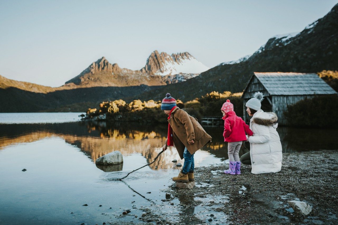 Kids at the Boatshed, Cradle Mountain