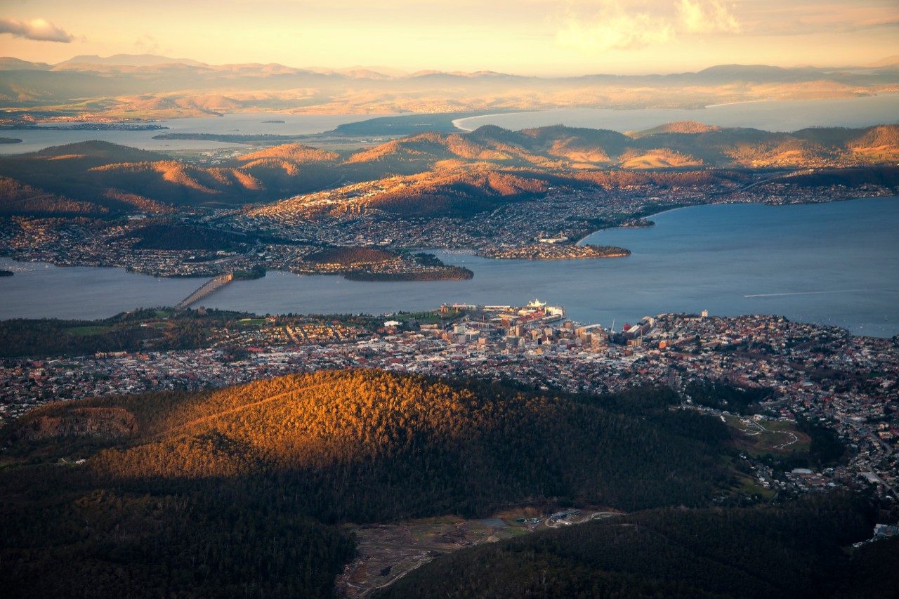 Scenic View of Hobart Tasmania