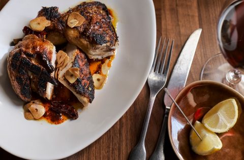 Saskia beer chicken at Marmelo restaurant in Melbourne