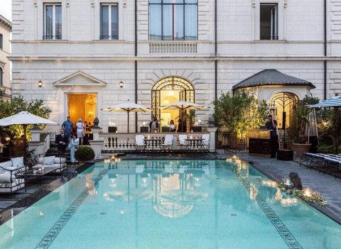 Palazzo Dama courtyard pool