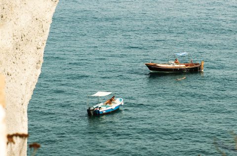 Faraglioni Della Madonna in Ponza, Italy