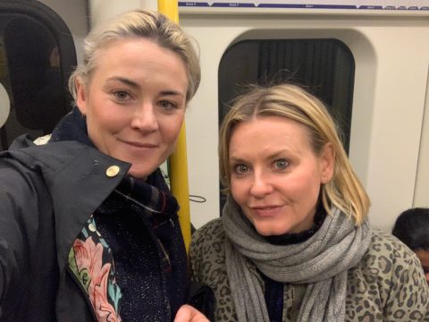 Emily Ryan and friend in London