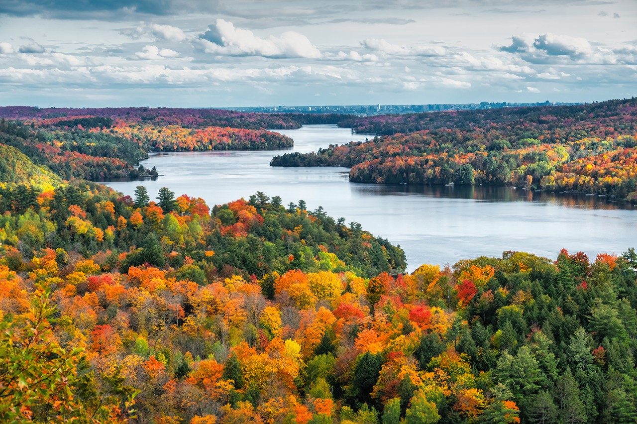 Autumn landscape in Canada