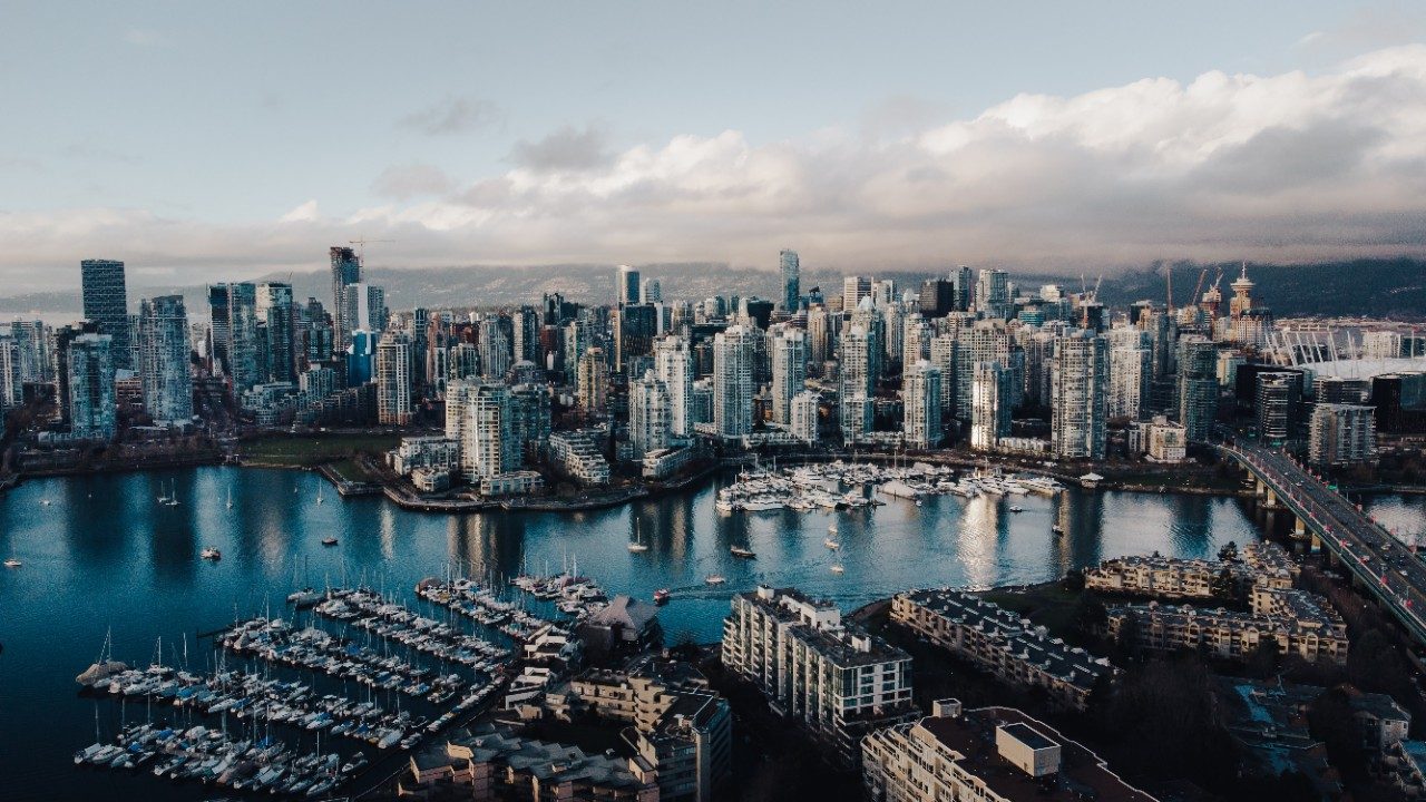 The city skyline, Vancouver, Canada