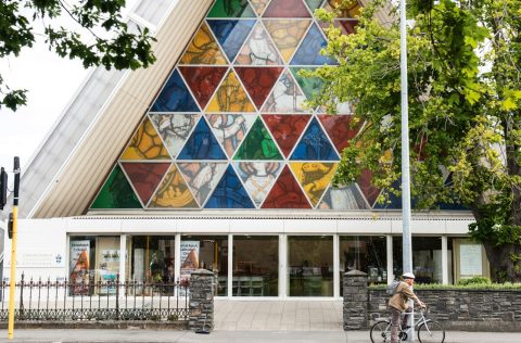 Christchurch Transitional Cathedral, constructed using cardboard