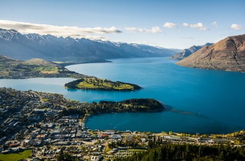 Lake Wakatipu in New Zealand