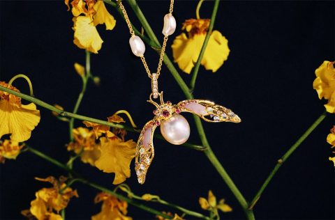 Paspaley Blushing Cicada Pearl Pendant