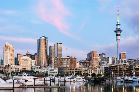 auckland city skyline new zealand 