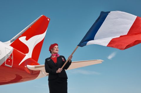 Qantas Perth-to-Paris route