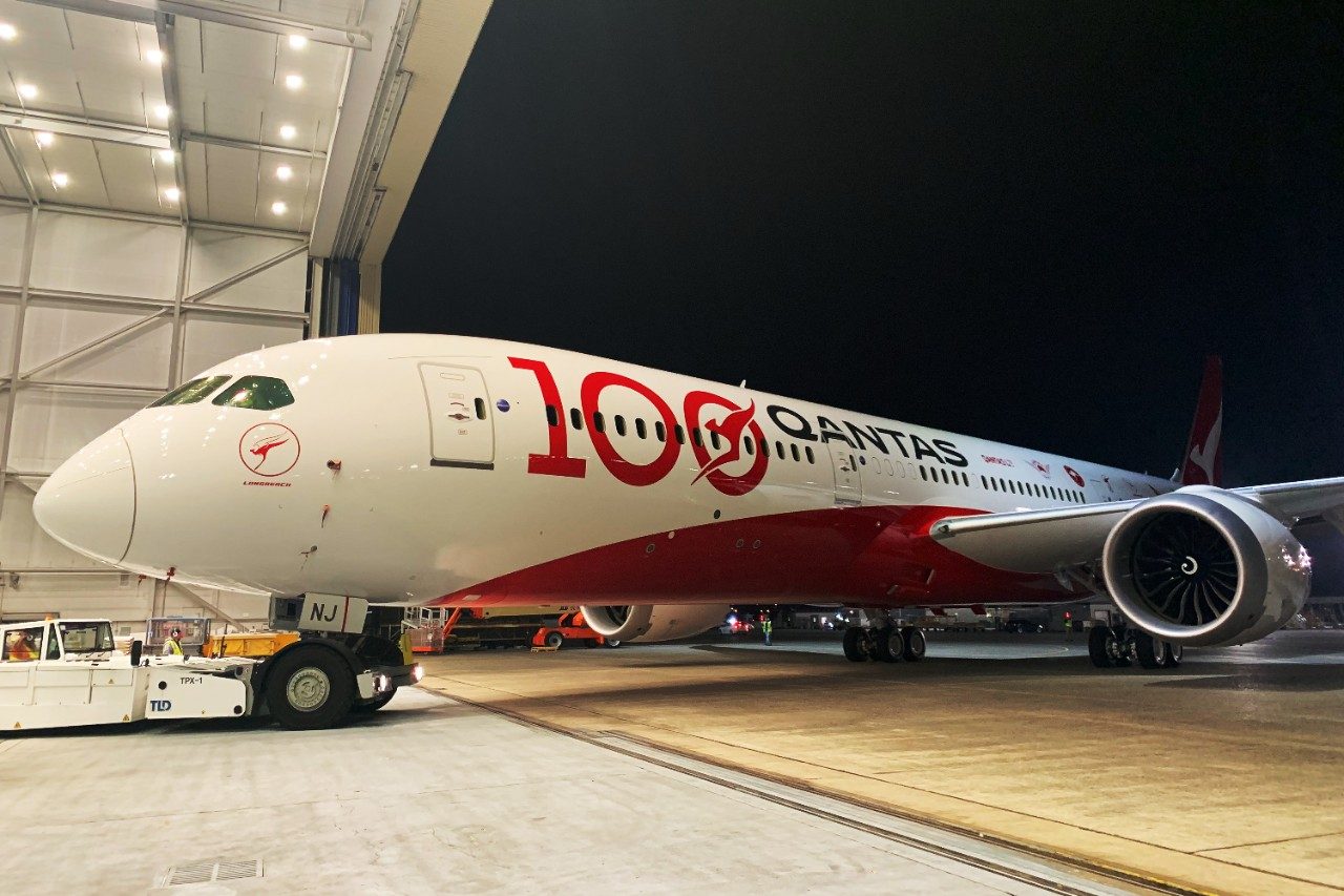 Qantas 100 decal